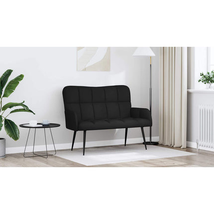 2-sits soffa Svart 115 x 61 x 87 cm Tyg