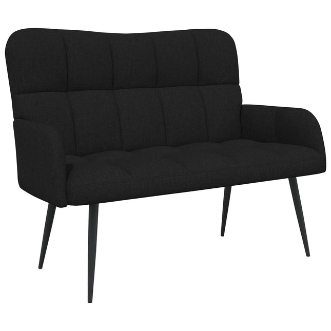 2-sits soffa Svart 115 x 61 x 87 cm Tyg