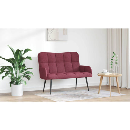 2-sits soffa Vinröd 115 x 61 x 87 cm Tyg