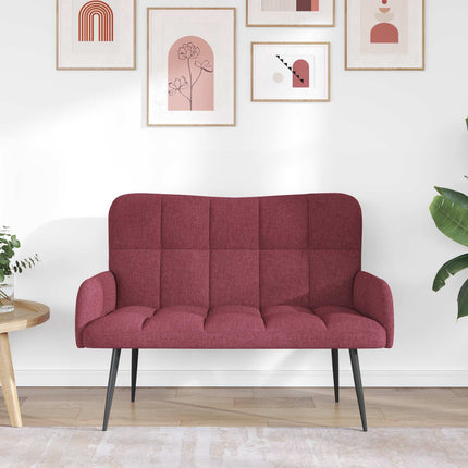 2-sits soffa Vinröd 115 x 61 x 87 cm Tyg