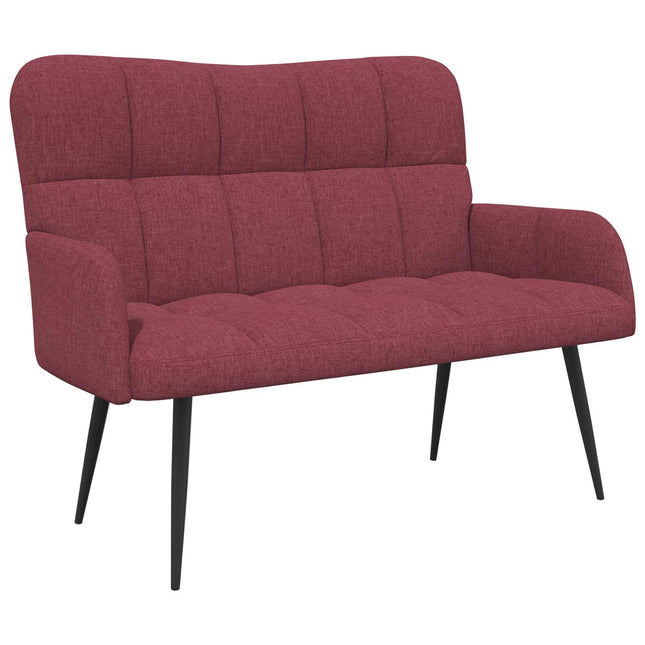 2-sits soffa Vinröd 115 x 61 x 87 cm Tyg