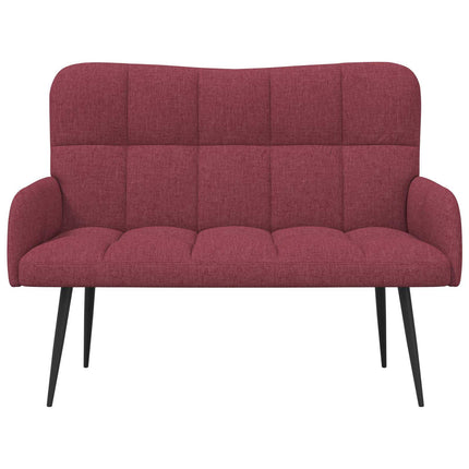 2-sits soffa Vinröd 115 x 61 x 87 cm Tyg