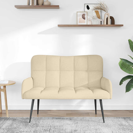 2-sits soffa Gräddvit 115 x 61 x 87 cm Tyg