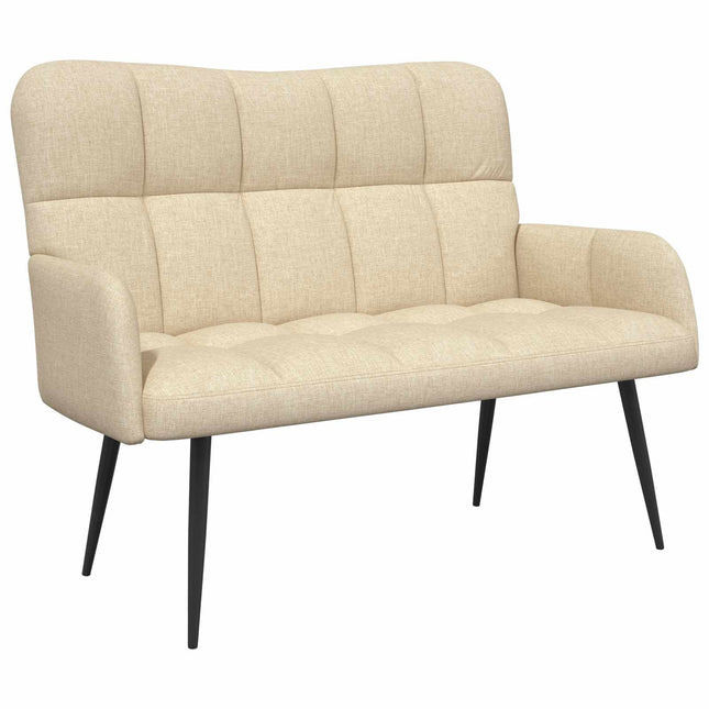 2-sits soffa Gräddvit 115 x 61 x 87 cm Tyg