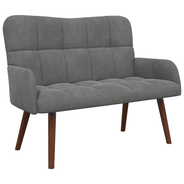 2-sits soffa Mörkgrå 115 x 61 x 87 cm Sammet