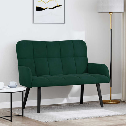2-sits soffa Mörkgrön 115 x 61 x 87 cm Sammet (V)