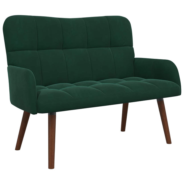 2-sits soffa Mörkgrön 115 x 61 x 87 cm Sammet
