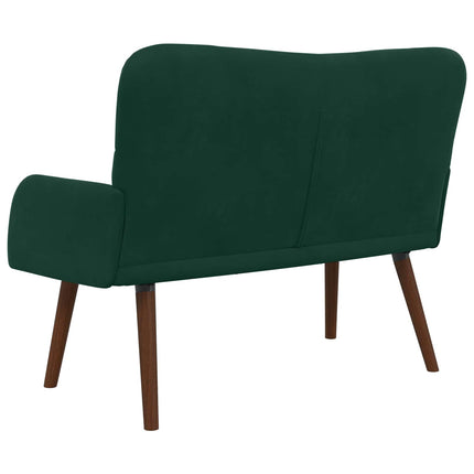 2-sits soffa Mörkgrön 115 x 61 x 87 cm Sammet
