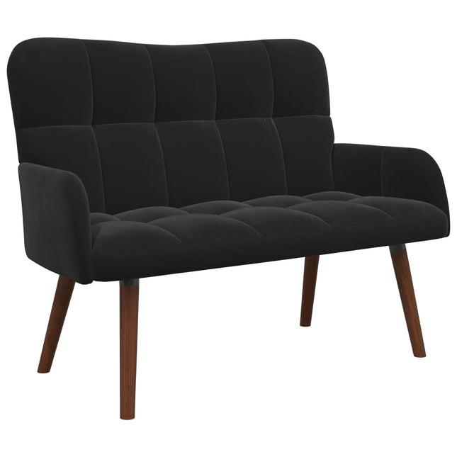 2-sits soffa Svart 115 x 61 x 87 cm Sammet