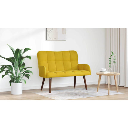 2-sits soffa Gul 115 x 61 x 87 cm Sammet