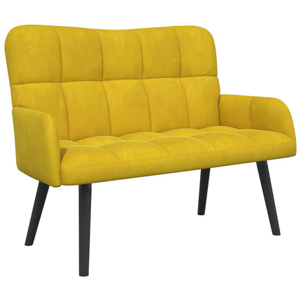 2-sits soffa Gul 115 x 61 x 87 cm Sammet (V)