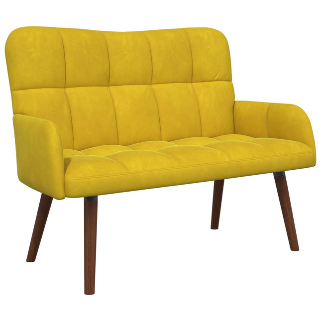 2-sits soffa Gul 115 x 61 x 87 cm Sammet