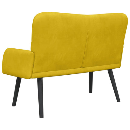 2-sits soffa Gul 115 x 61 x 87 cm Sammet (V)