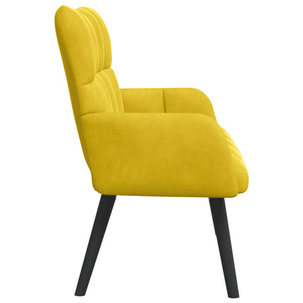 2-sits soffa Gul 115 x 61 x 87 cm Sammet (V)