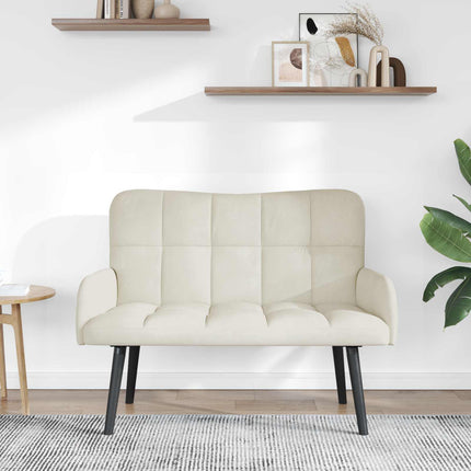 2-sits soffa Gräddvit 115 x 61 x 87 cm Sammet (V)
