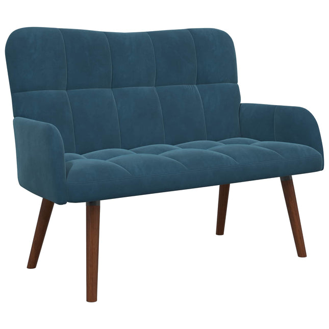 2-sits soffa Blå 115 x 61 x 87 cm Sammet