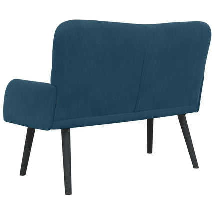 2-sits soffa Blå 115 x 61 x 87 cm Sammet (V)