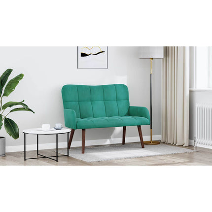 2-sits soffa Turkos 115 x 61 x 87 cm Sammet