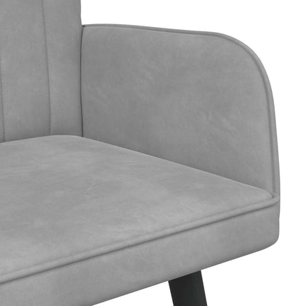 2-sits soffa Ljusgrå 115 x 61 x 87 cm Sammet (V)