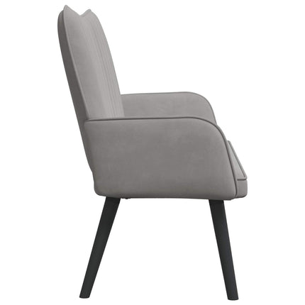 2-sits soffa Ljusgrå 115 x 61 x 87 cm Sammet (V)