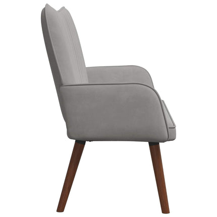2-sits soffa Ljusgrå 115 x 61 x 87 cm Sammet