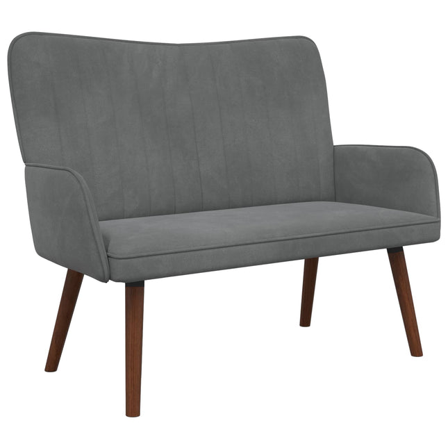 2-sits soffa Mörkgrå 115 x 61 x 87 cm Sammet