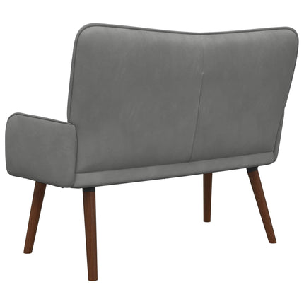 2-sits soffa Mörkgrå 115 x 61 x 87 cm Sammet