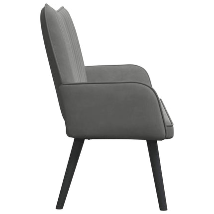2-sits soffa Mörkgrå 115 x 61 x 87 cm Sammet (V)