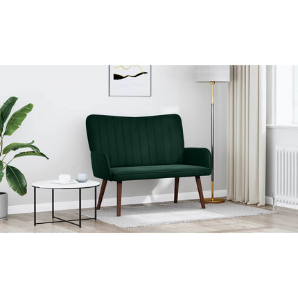 2-sits soffa Mörkgrön 115 x 61 x 87 cm Sammet