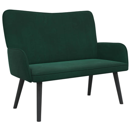 2-sits soffa Mörkgrön 115 x 61 x 87 cm Sammet (V)