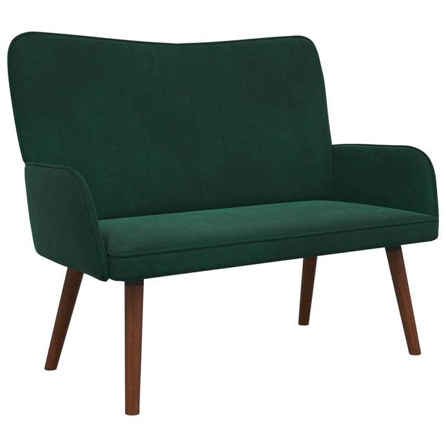 2-sits soffa Mörkgrön 115 x 61 x 87 cm Sammet