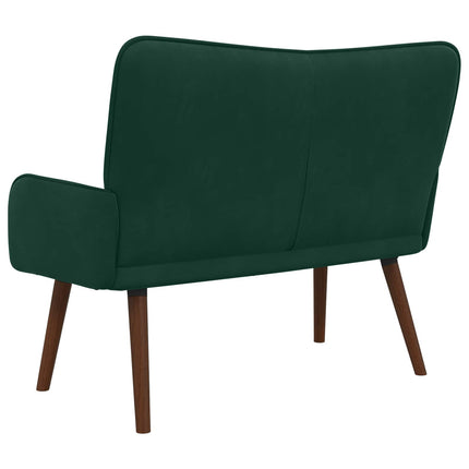 2-sits soffa Mörkgrön 115 x 61 x 87 cm Sammet