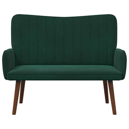 2-sits soffa Mörkgrön 115 x 61 x 87 cm Sammet