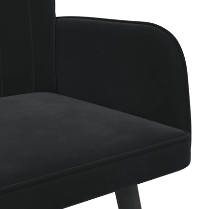 2-sits soffa Svart 115 x 61 x 87 cm Sammet (V)