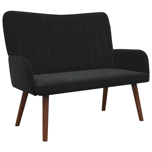 2-sits soffa Svart 115 x 61 x 87 cm Sammet