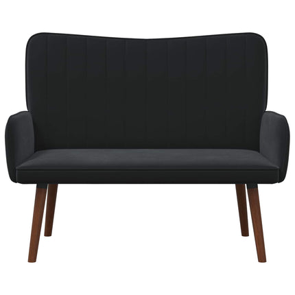 2-sits soffa Svart 115 x 61 x 87 cm Sammet