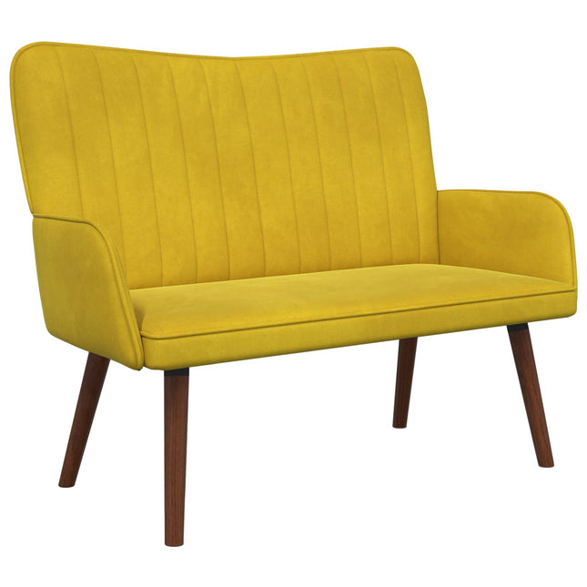 2-sits soffa Gul 115 x 61 x 87 cm Sammet