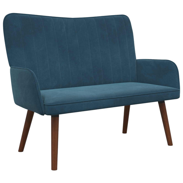 2-sits soffa Blå 115 x 61 x 87 cm Sammet