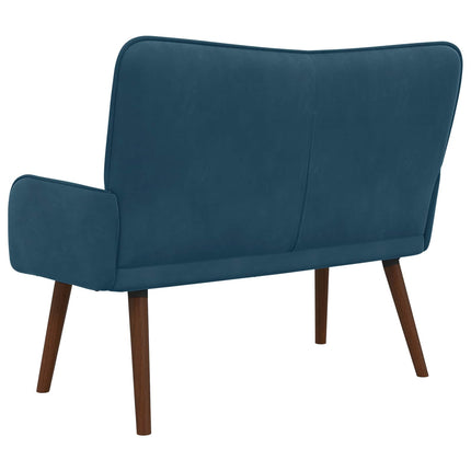 2-sits soffa Blå 115 x 61 x 87 cm Sammet