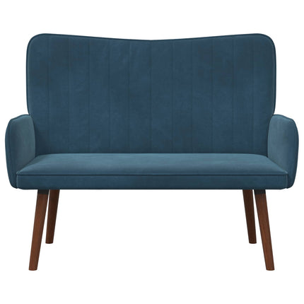 2-sits soffa Blå 115 x 61 x 87 cm Sammet