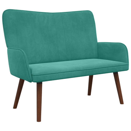 2-sits soffa Turkos 115 x 61 x 87 cm Sammet