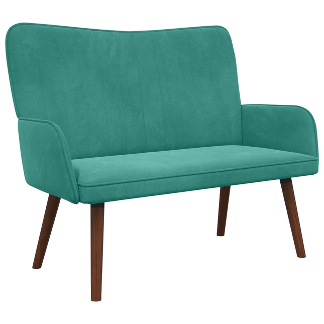 2-sits soffa Turkos 115 x 61 x 87 cm Sammet