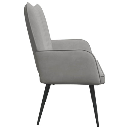 2-sits soffa Ljusgrå 115 x 61 x 87 cm Sammet (V)