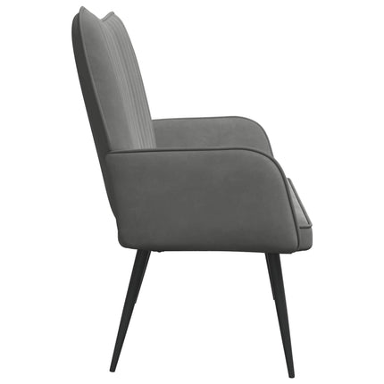 2-sits soffa Mörkgrå 115 x 61 x 87 cm Sammet (V)