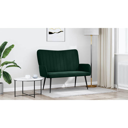 2-sits soffa Mörkgrön 115 x 61 x 87 cm Sammet