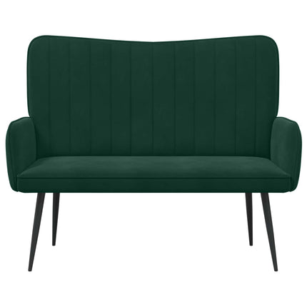 2-sits soffa Mörkgrön 115 x 61 x 87 cm Sammet (V)