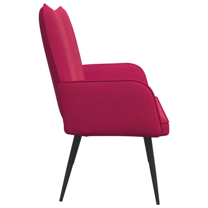 2-sits soffa Vinröd 115 x 61 x 87 cm Sammet (V)