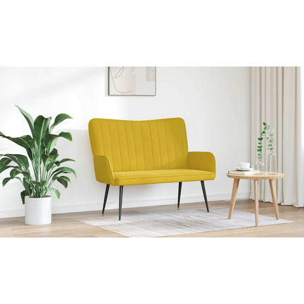 2-sits soffa Gul 115 x 61 x 87 cm Sammet