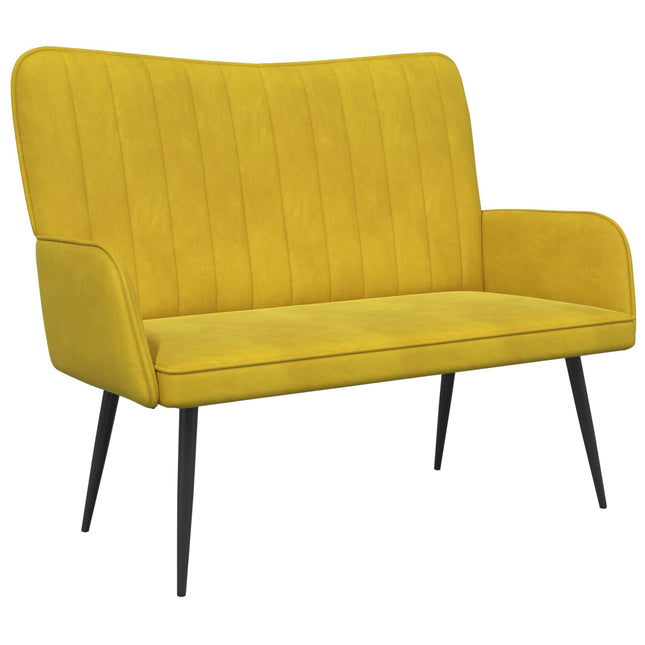 2-sits soffa Gul 115 x 61 x 87 cm Sammet