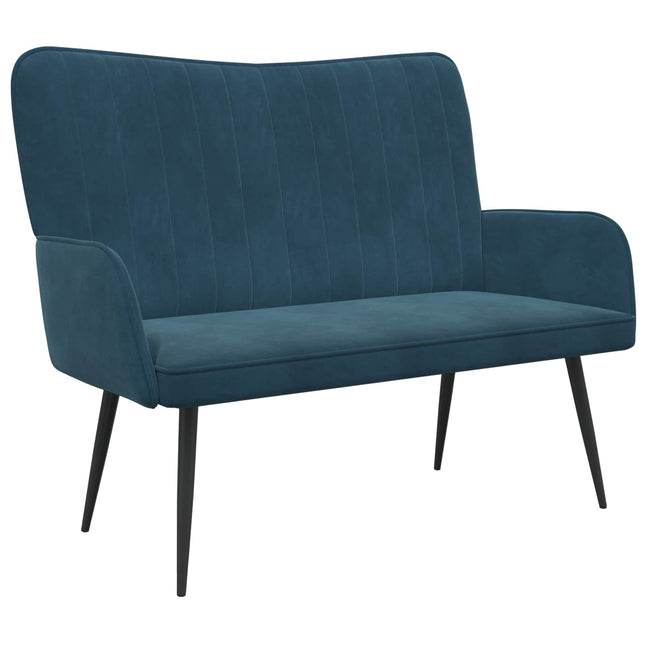 2-sits soffa Blå 115 x 61 x 87 cm Sammet